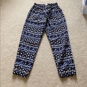 JCrew Patterned Joggers